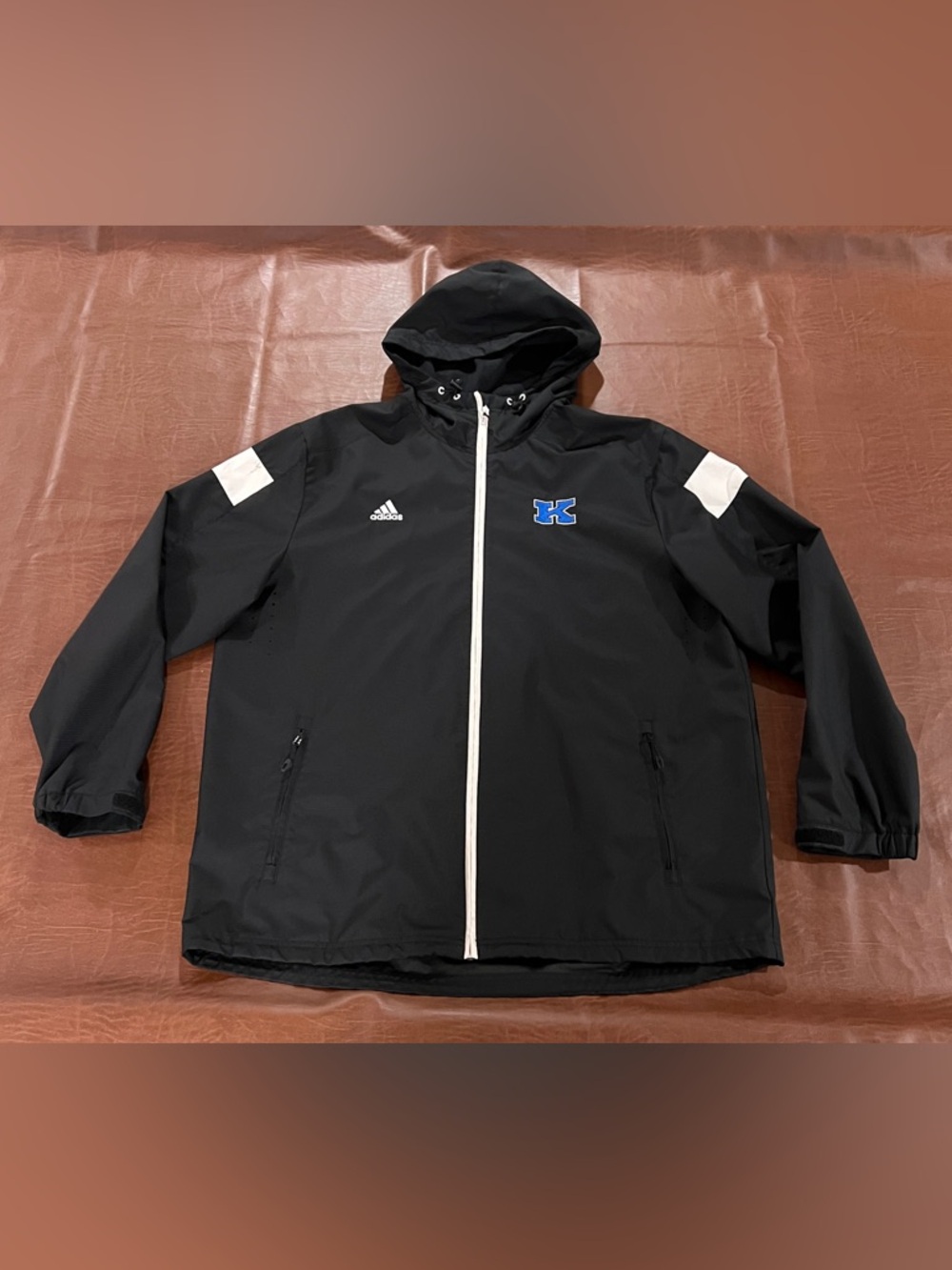 Adidas Worthington Kilbourne Men’s Full-Zip Hooded Windbreaker - Size XL